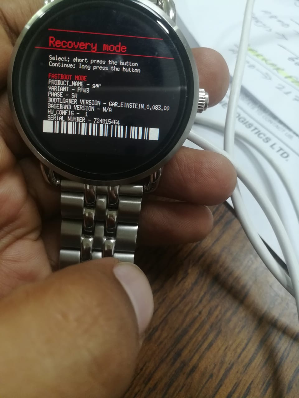 My watch face is blank. It s not responding to anything. Wear OS