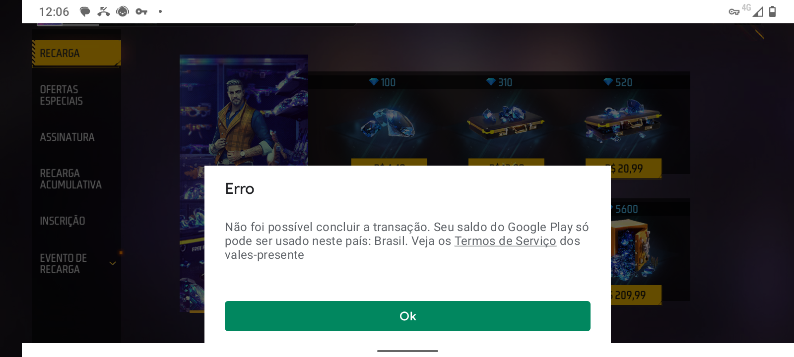 Como Comprar Diamantes no Free Fire Com Gift Card (Google Play