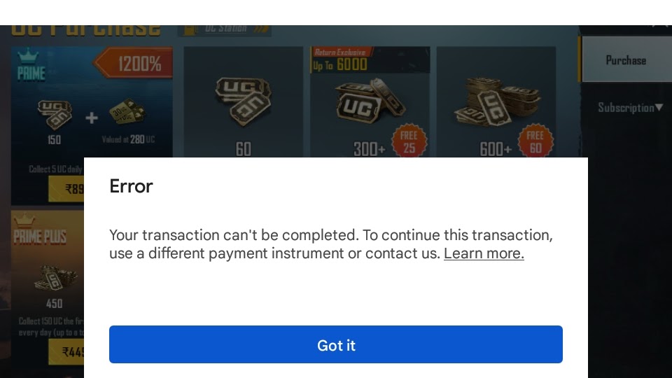 How To Fix the Steam “Your Transaction Cannot Be Completed…” Error