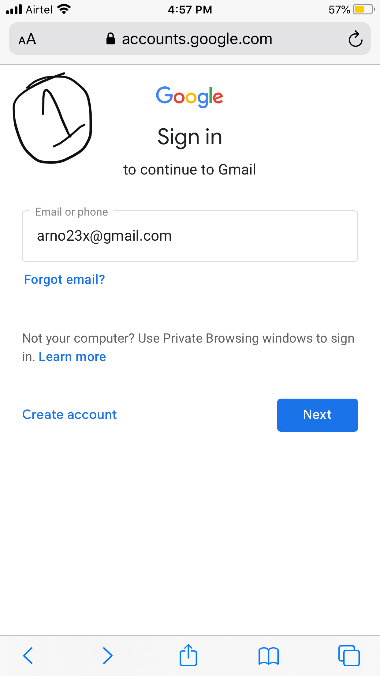 mac mail gmail unable to verify accout or password