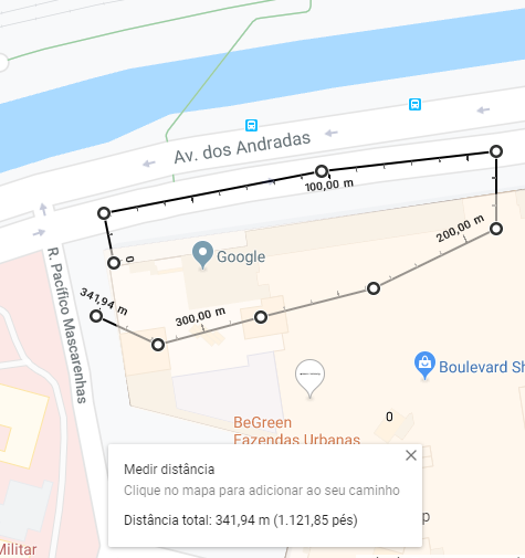 Google Maps já permite medir distâncias entre pontos no mapa