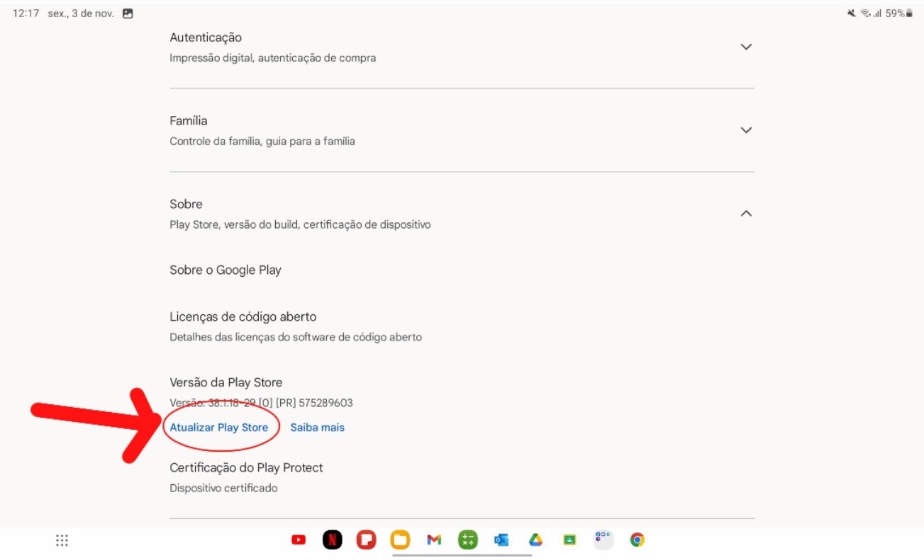 Eu estou tentando atualizar um jogo mais o play Store não deixa -  Comunidade Google Play