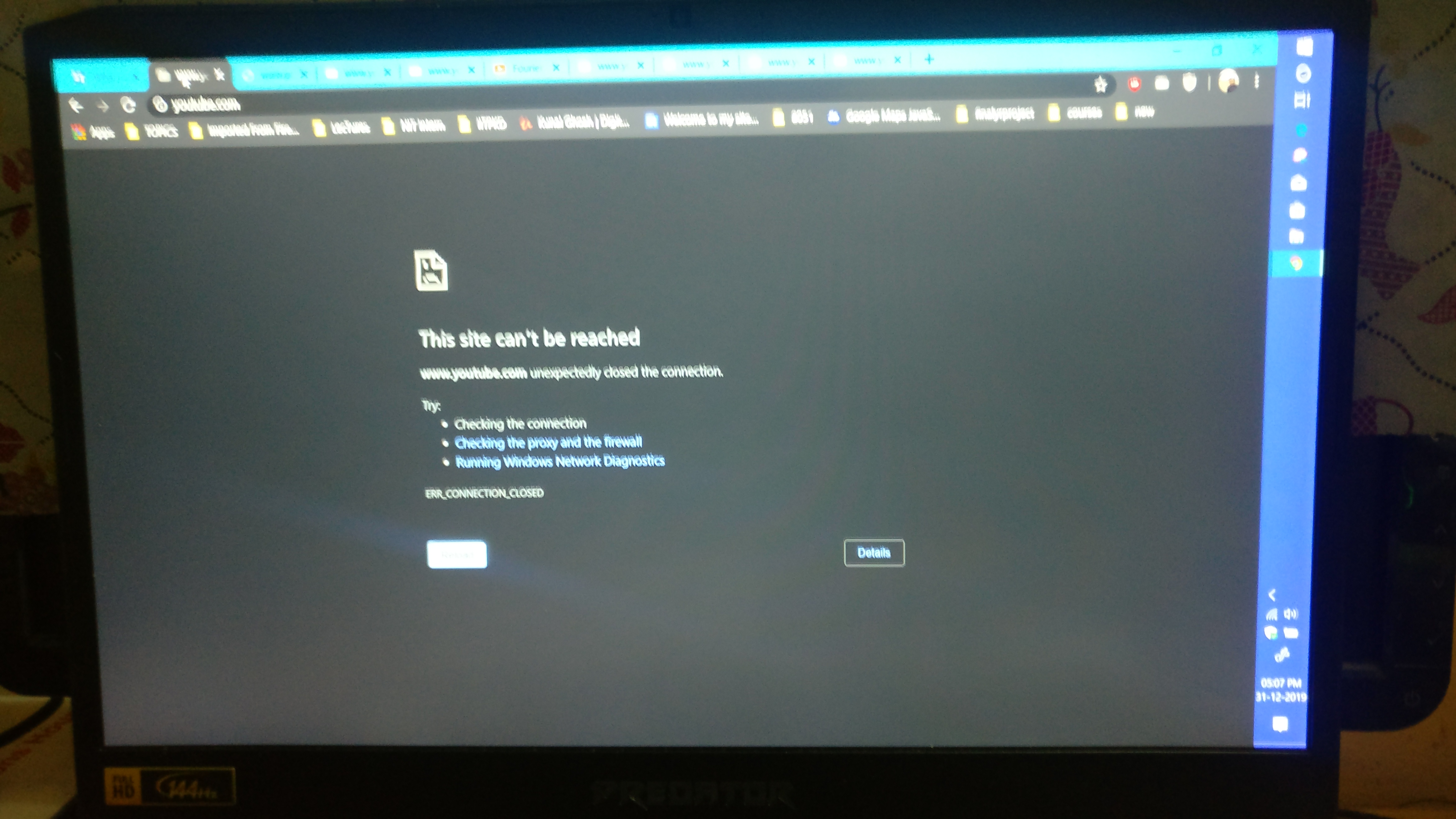When I connect my laptop with my mobile hotspot, it is not accessing