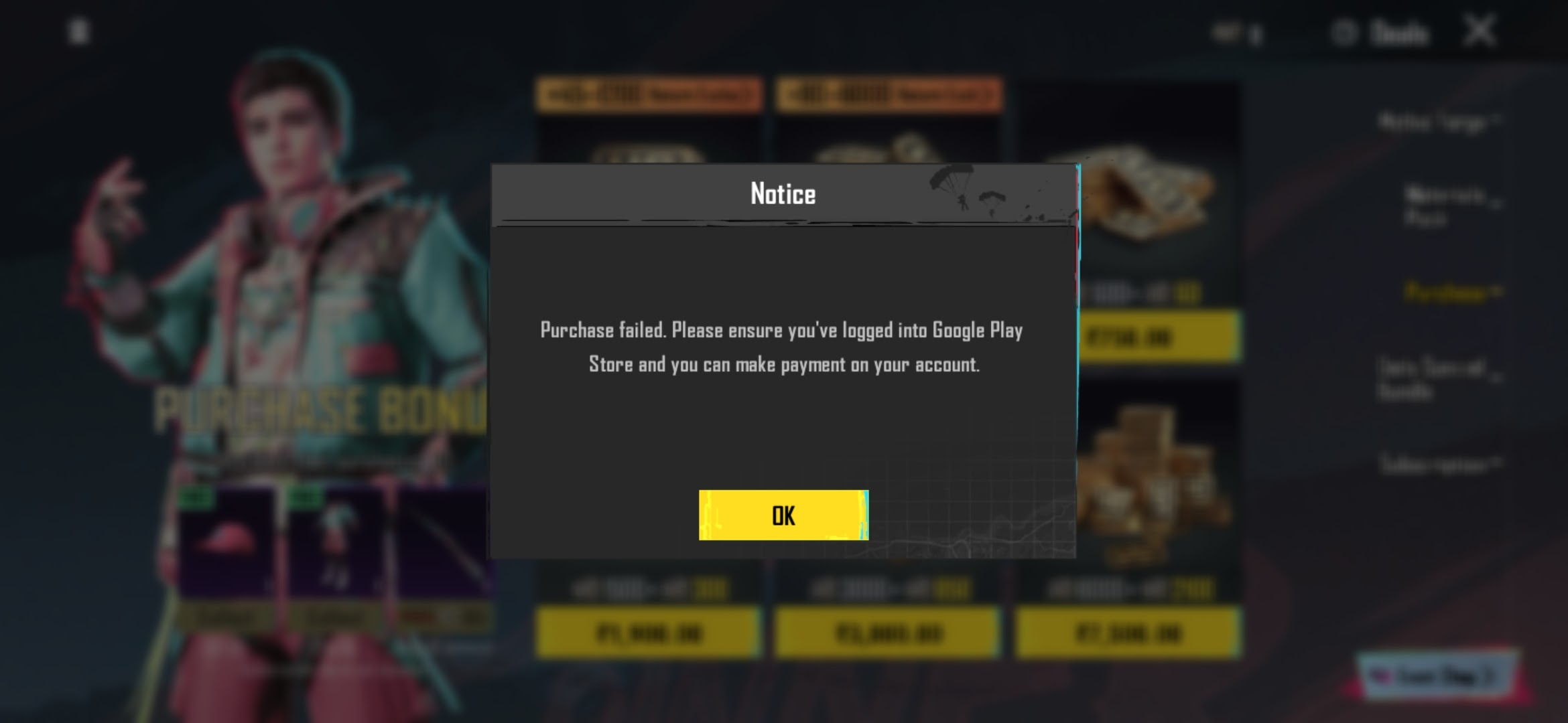 Free fire top up err transaction cannot completed - Google Play Community