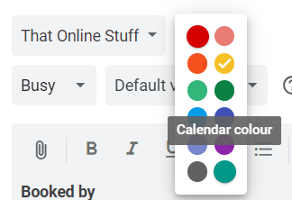 How to reset a calendar event color to everyone's default color? - Google  Calendar Community