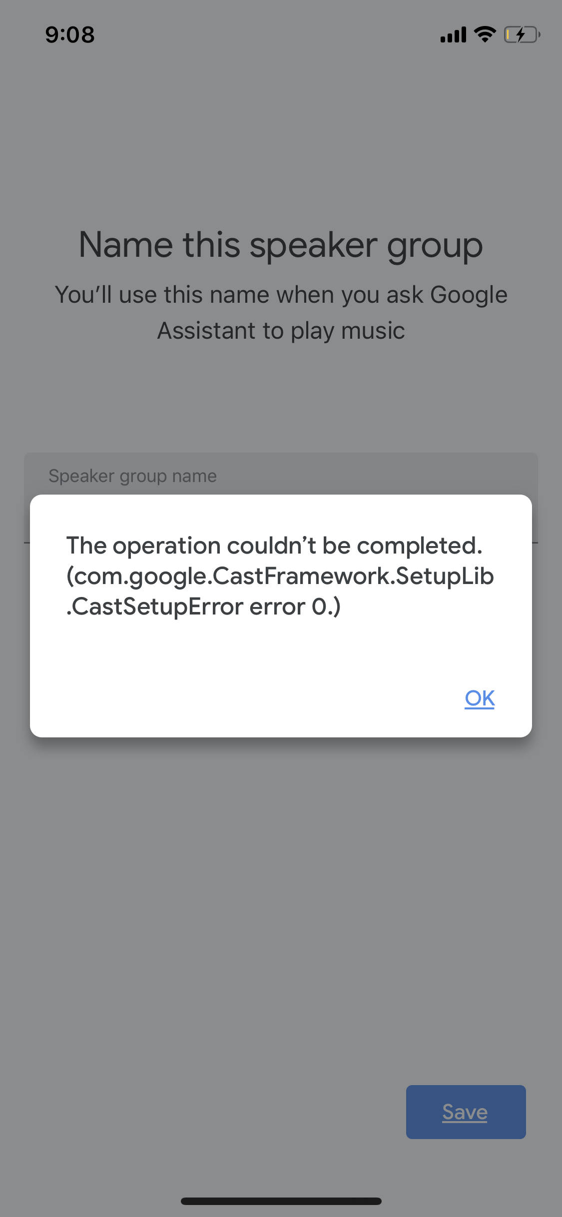 How Can You Fix The Com Google Cast Framework Setuplib Castsetup Error 0 Error Google Nest Community