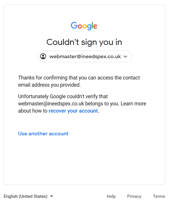 lost my google my business login