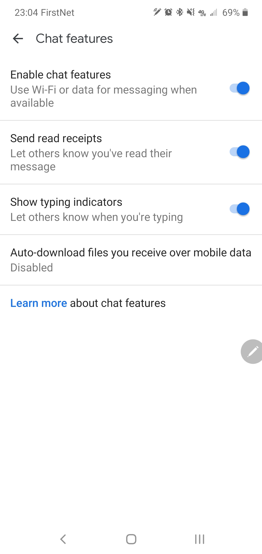 (RCS) Chat features are unavailable in Google Messages Messages Community