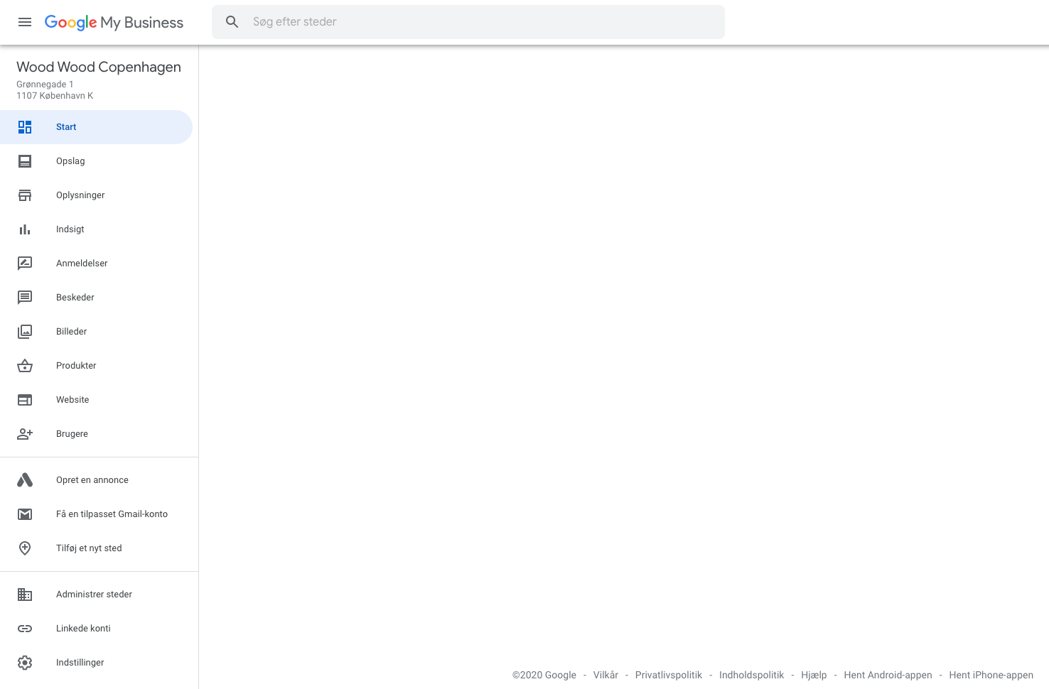 when trying to edit Google My Business Info page I get: 500