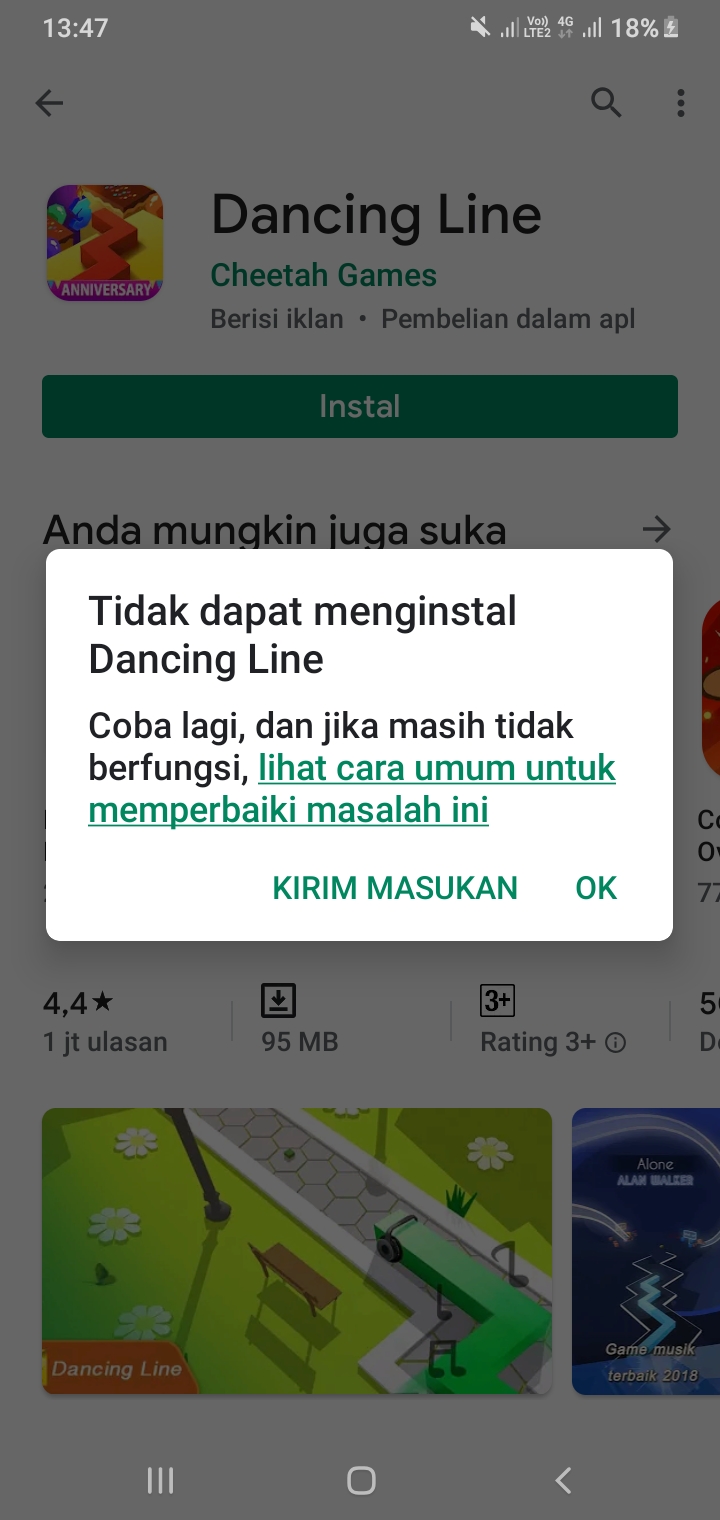 Play store tidak bisa mendownload