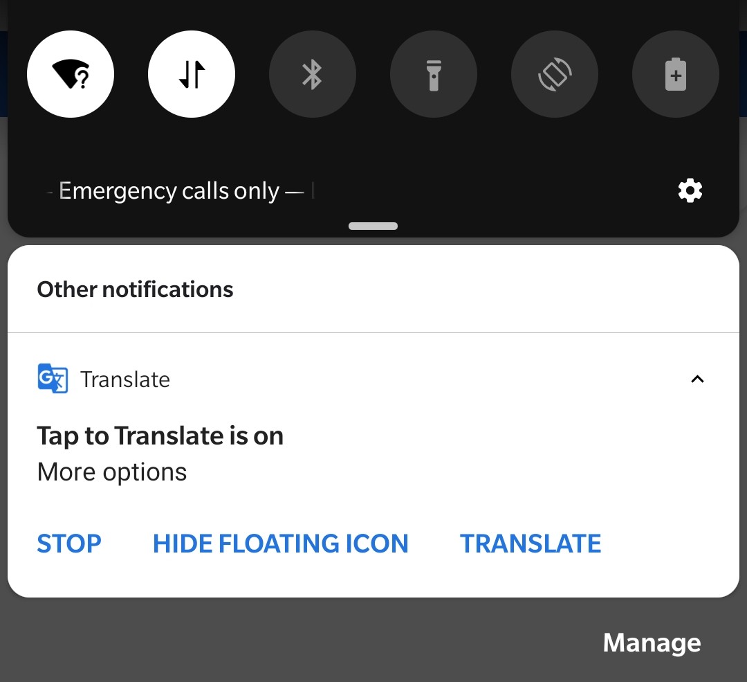 no translate tab in chrome