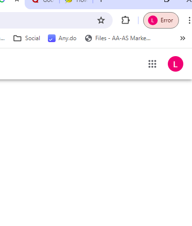 ERROR in top right corner of Chrome - Google Chrome Community