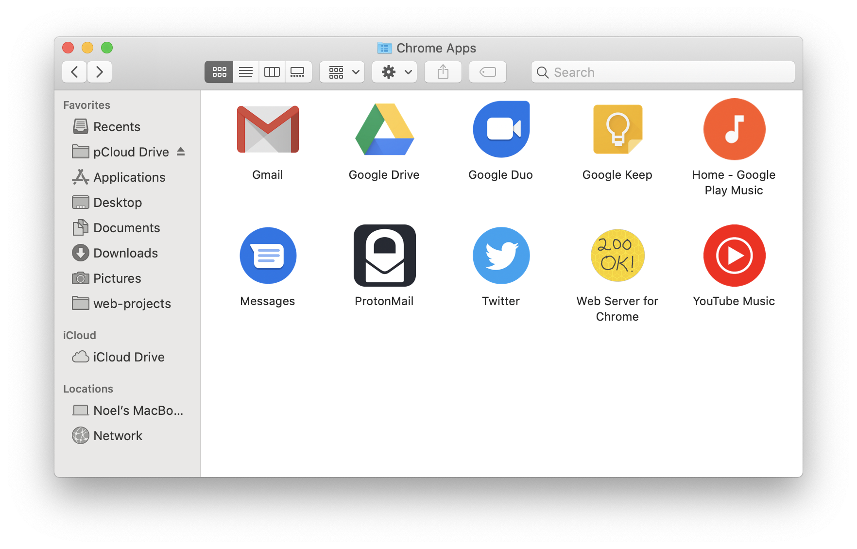 extenstion icon on gmail for mac