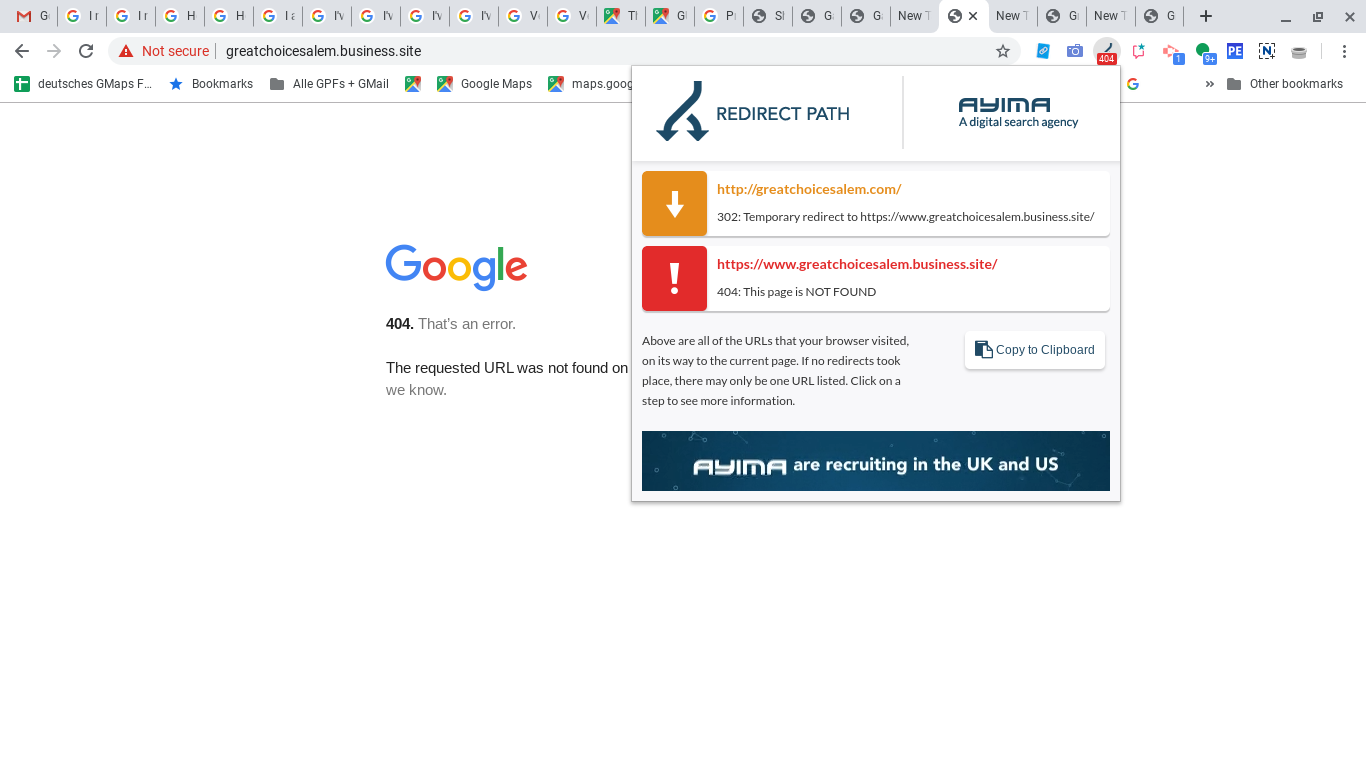 I need my site to get an updated SSL Certificate. It gives 404