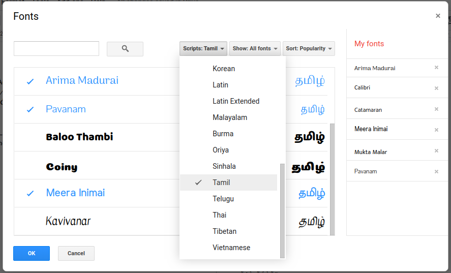 tamil fonts for pc