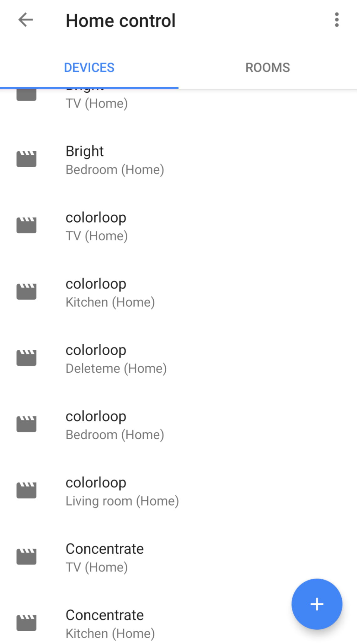 color loop hue google home