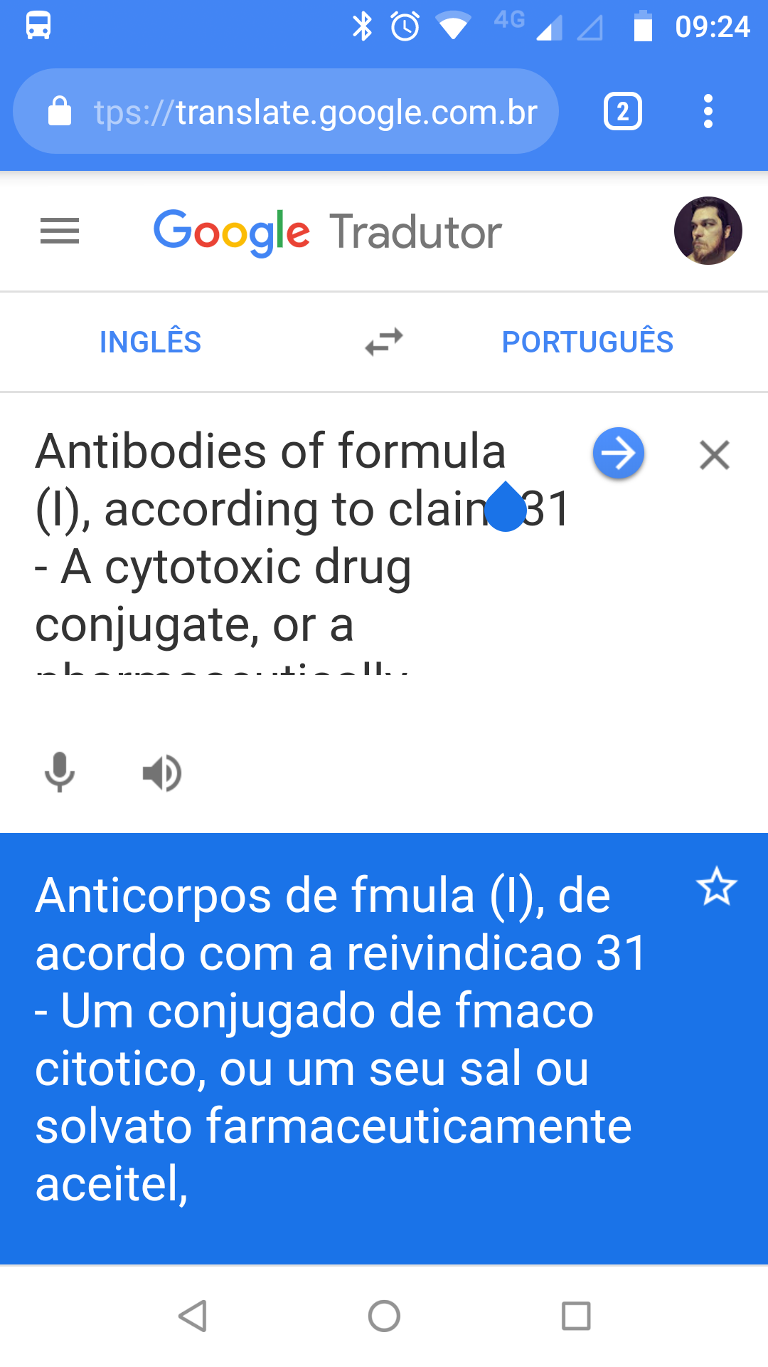 API do Google Tradutor no Firefox