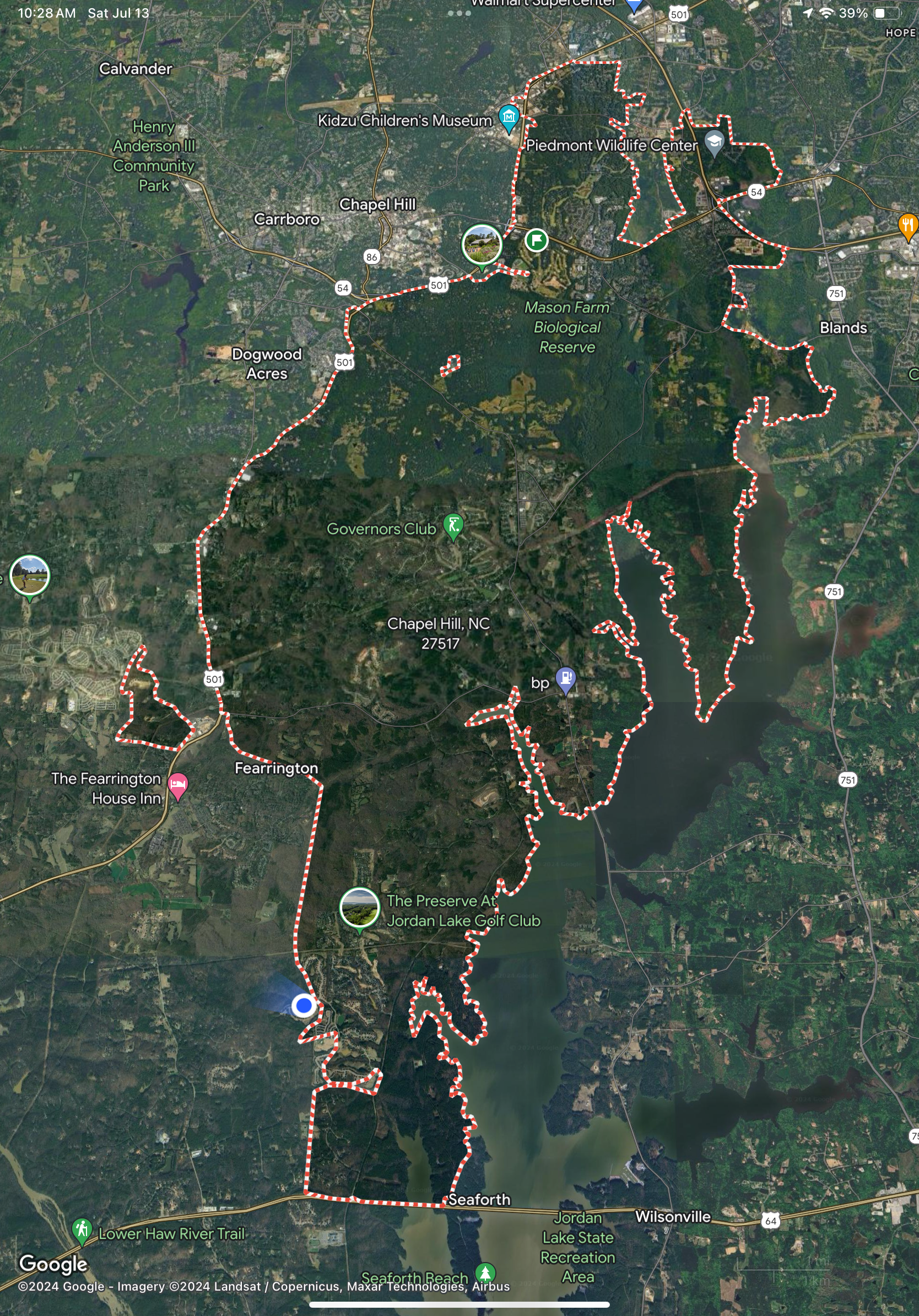 Boundaries of Zip code NC 27312 and NC 27517 are incorrect