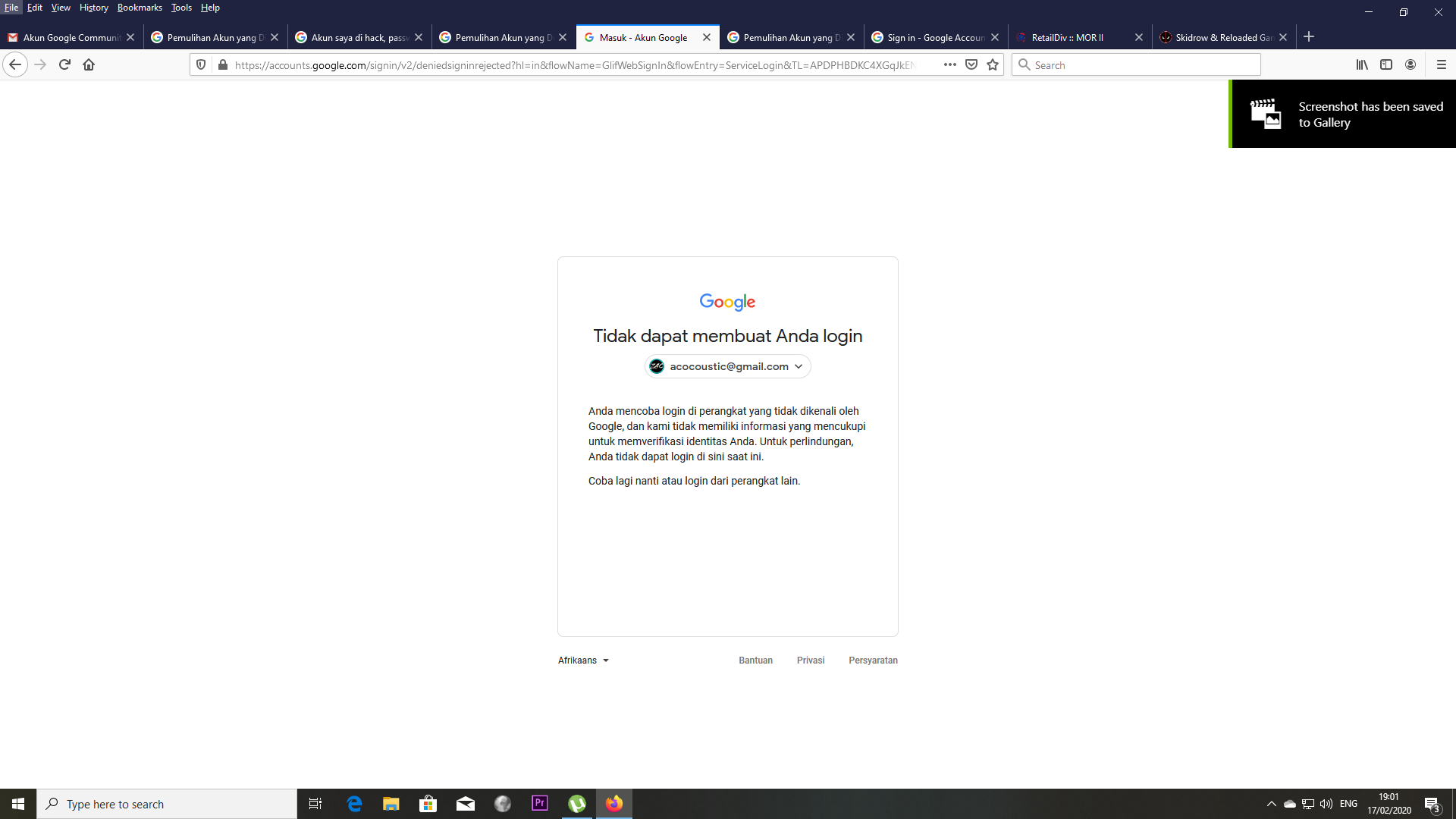 Akun Saya Di Hack Password Dan No Telpon Saya Di Rubah Oleh Hacker Akun Google Community - cara ngembalikin akun roblox yg sudah di hack
