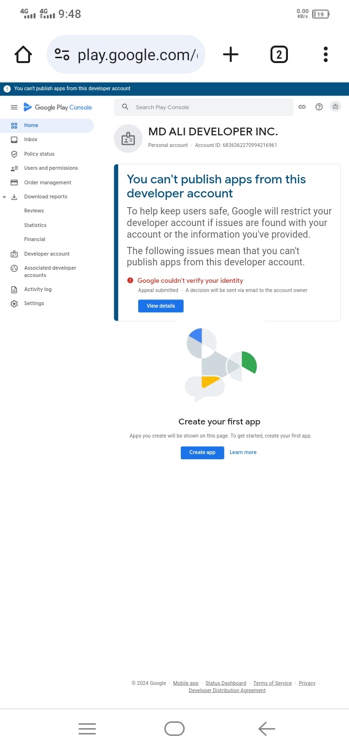 Identity verify problem - Google Play Developer Community