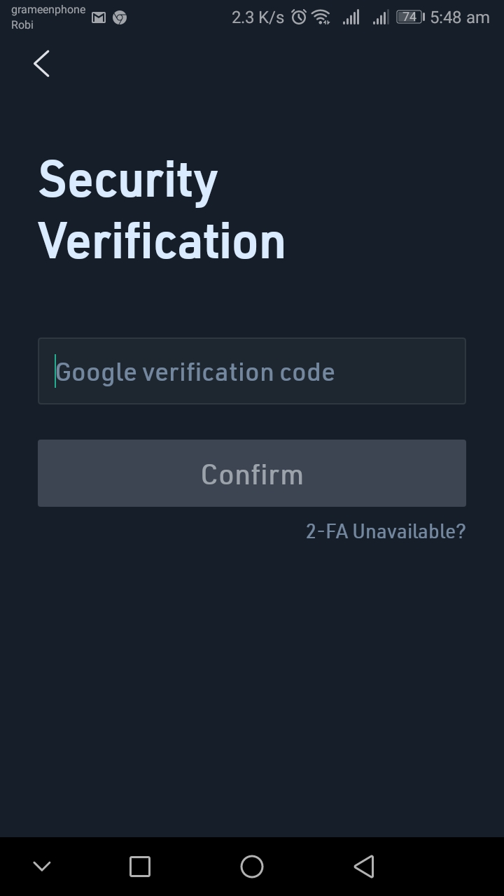 kucoin not showing auth