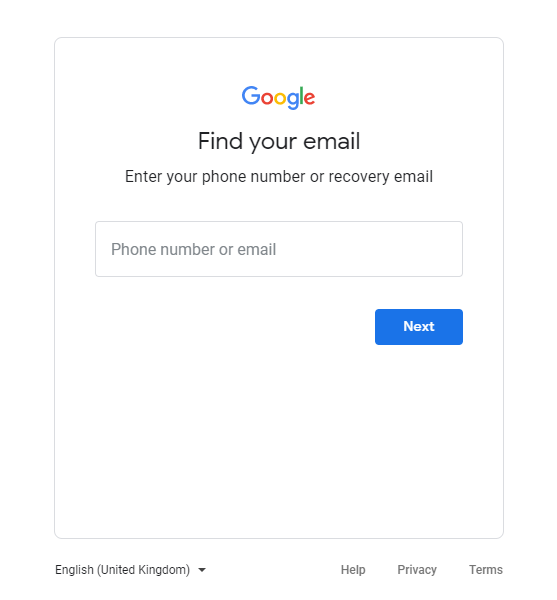 Accounts google signin recovery