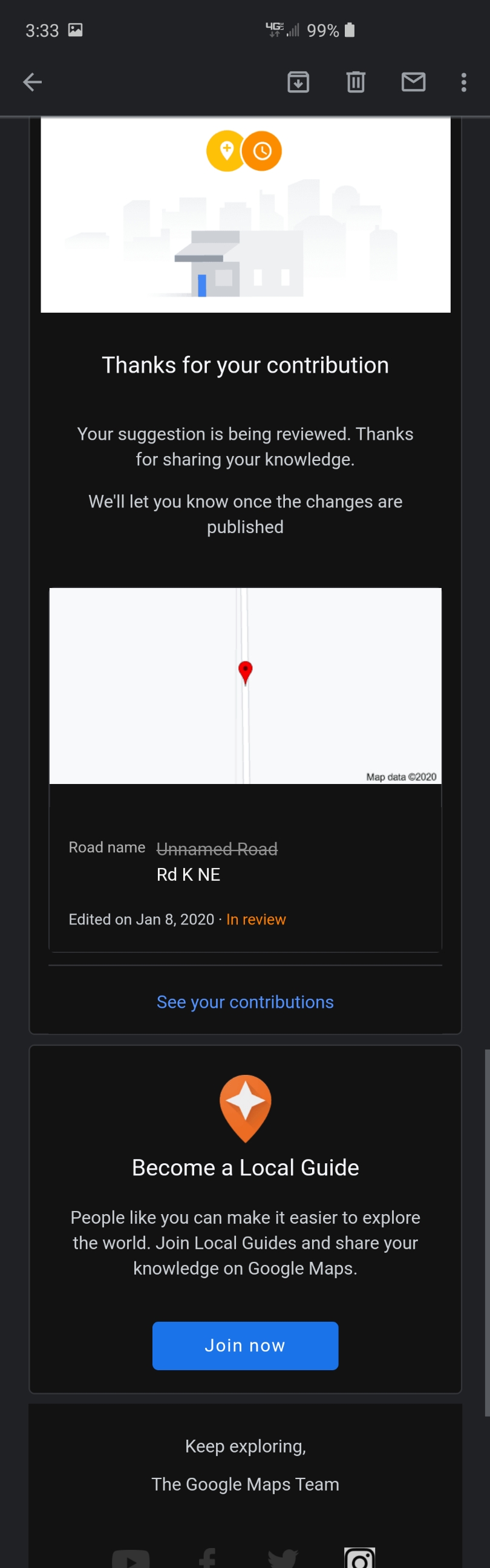 Road Edit Pending For Over A Month Google Maps Munity