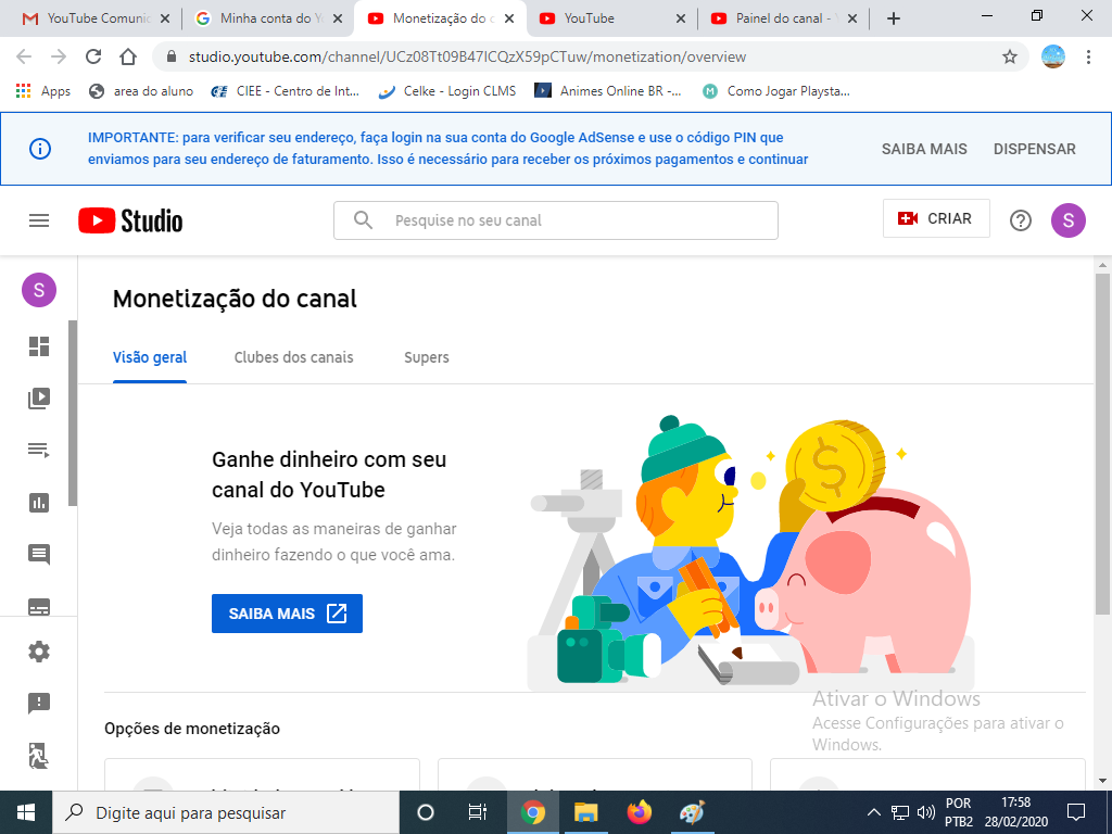 Fui Hackeado e Postaram Vídeos no meu canal do . Fui penalizado com  um aviso. - Comunidade