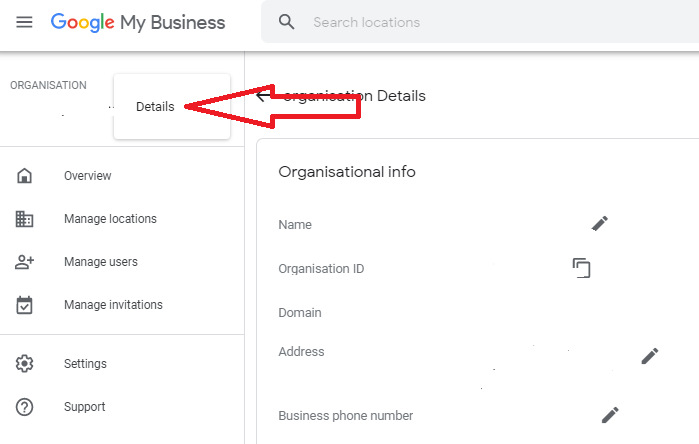 Where is my Google business location ID?