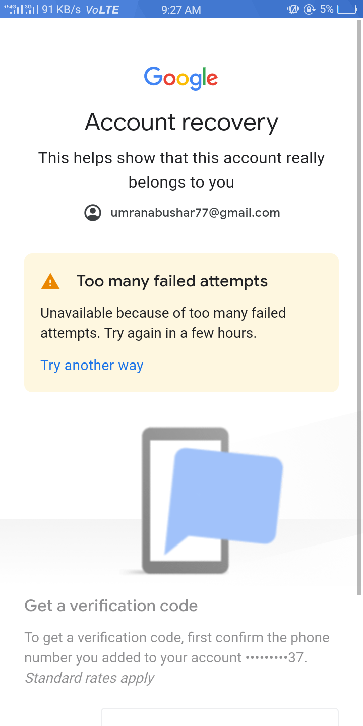 google photos backup failed to access account information