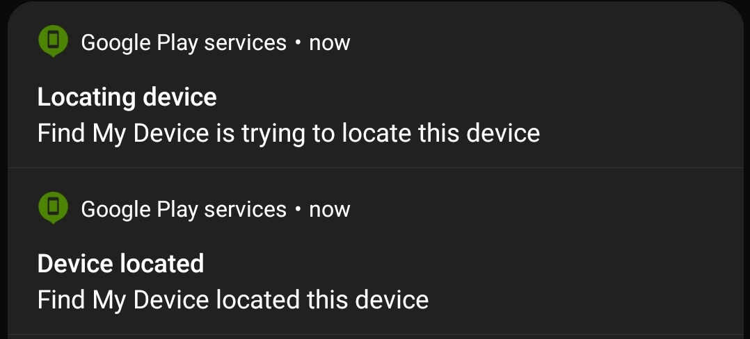 A notification popped up saying a device trying to locate my phone, and then located. - Google Account Community