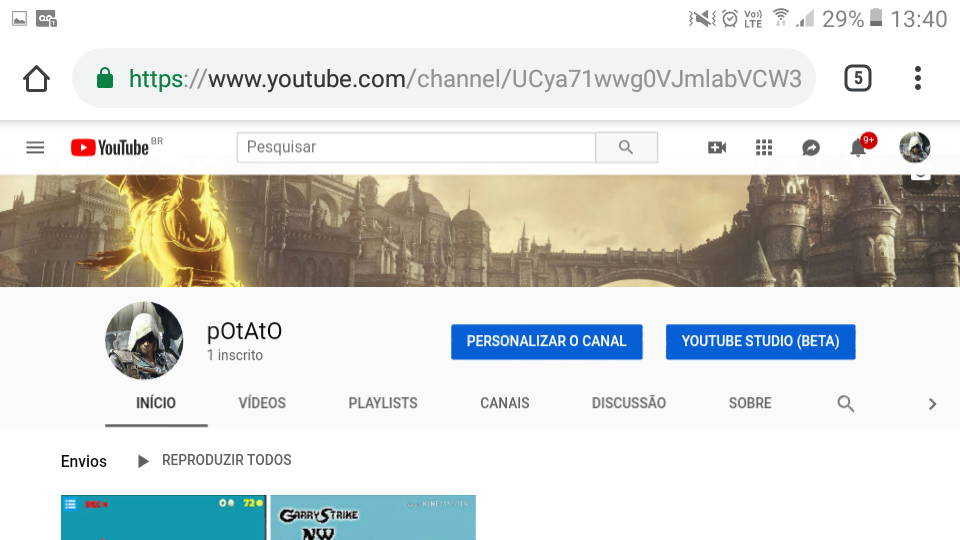 Nao Consigo Personalizar Meu Canal Simplesmente Nao Aparece A