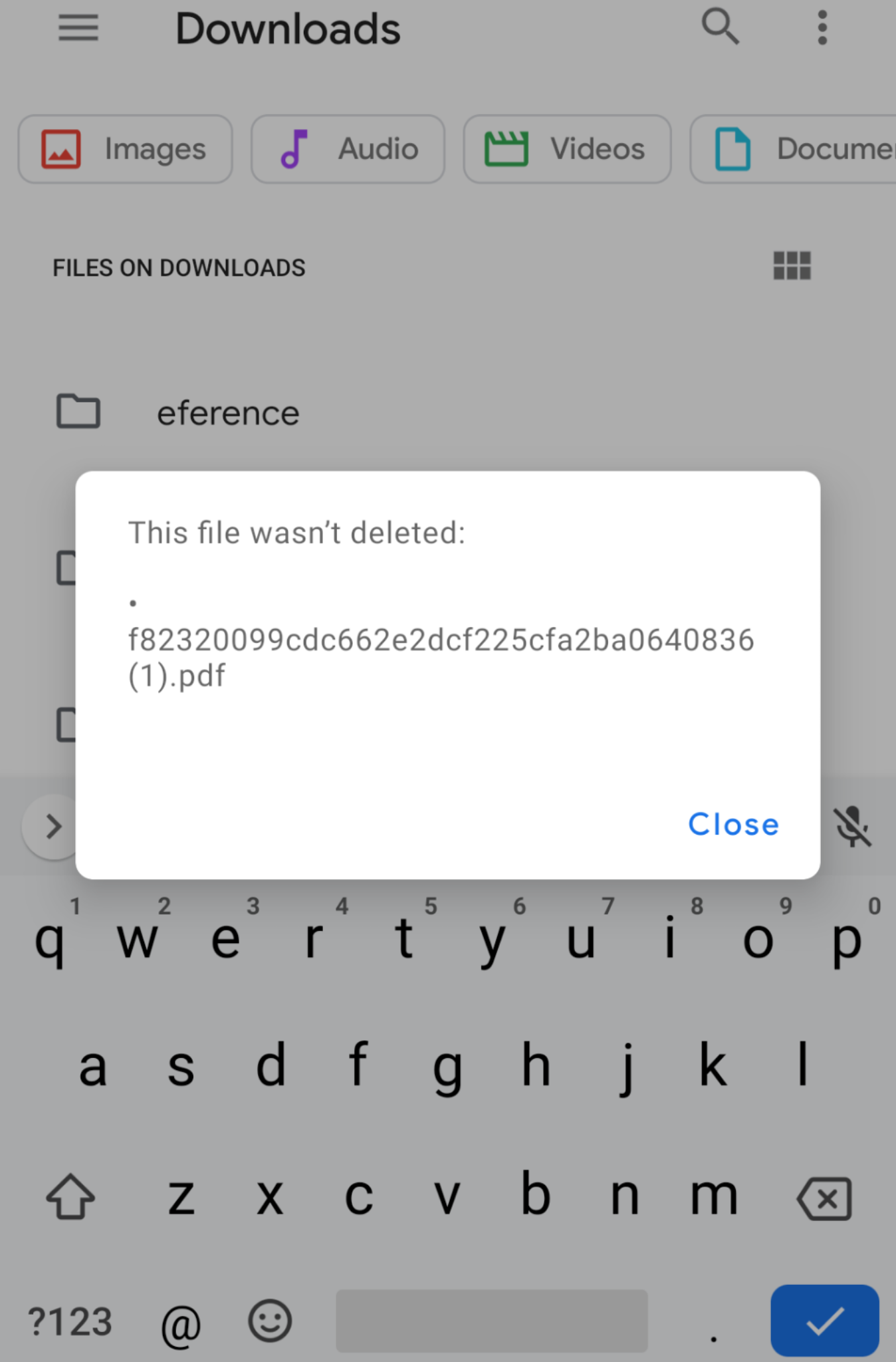 how to delete a zero byte file with an invalid filename