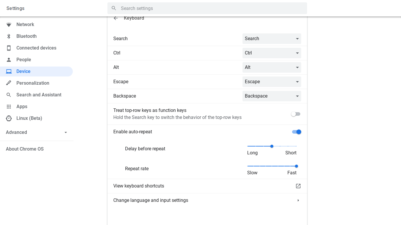 my chromebook wont let me hold the backspace button and it will delete