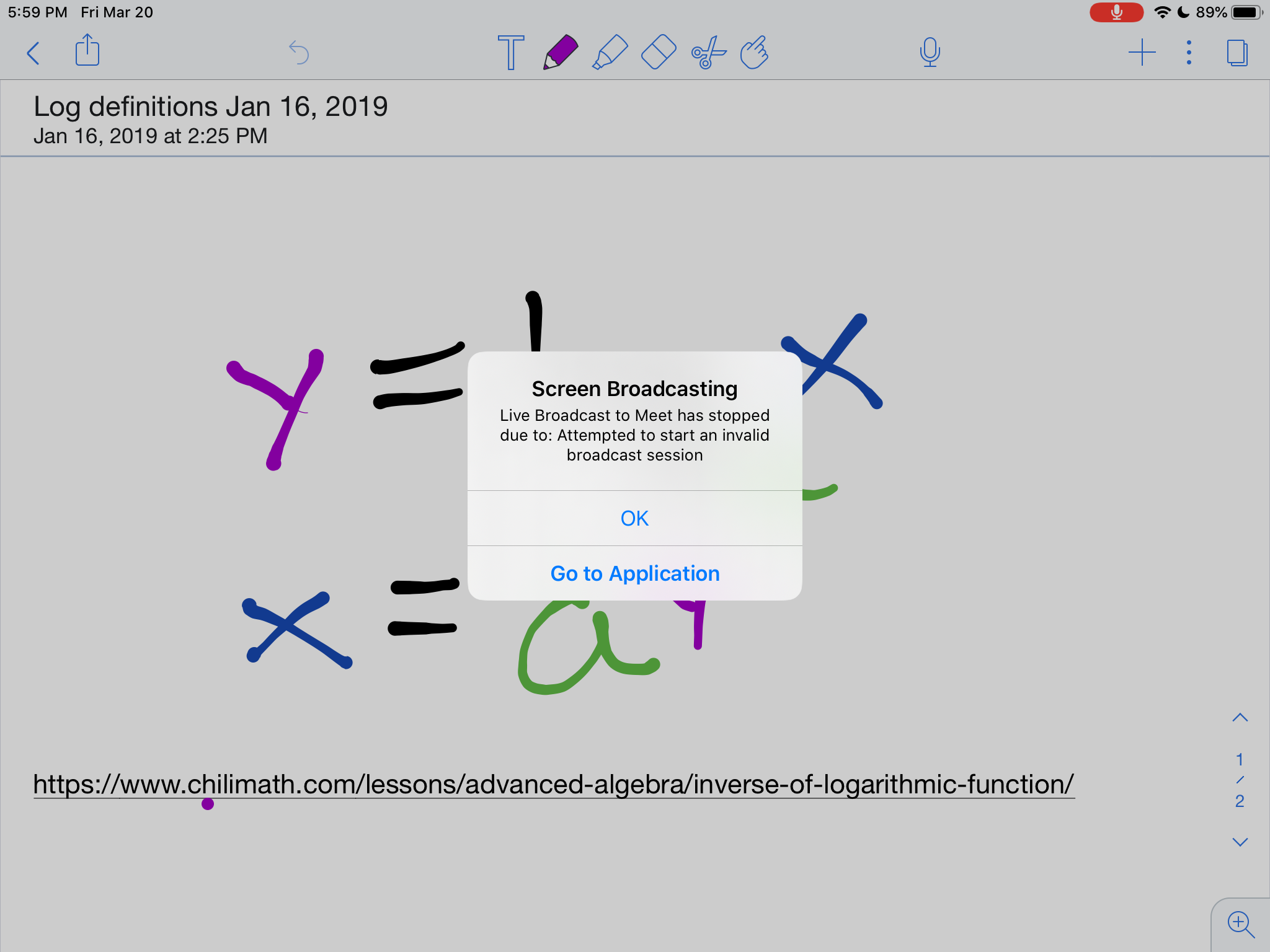 Problem Of Broadcasting Google Meet Community