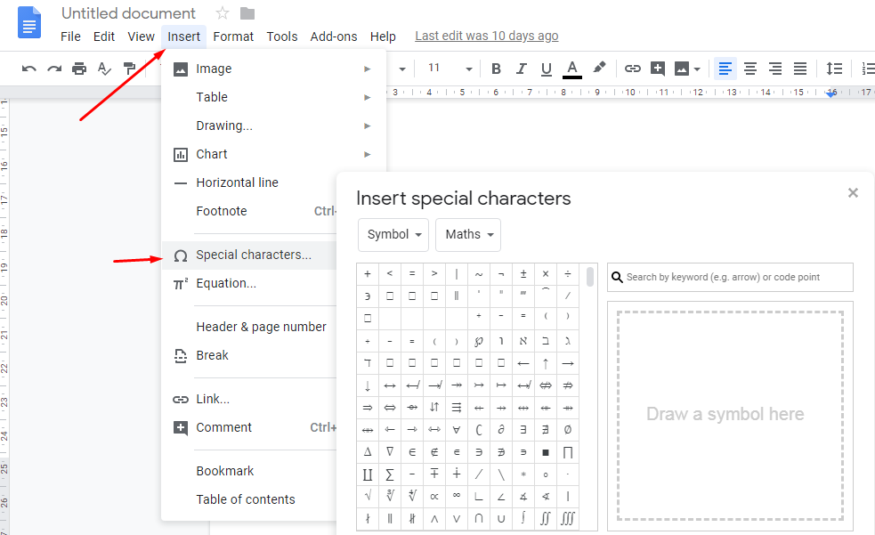 how-to-insert-special-characrters-on-google-sheets-google-docs