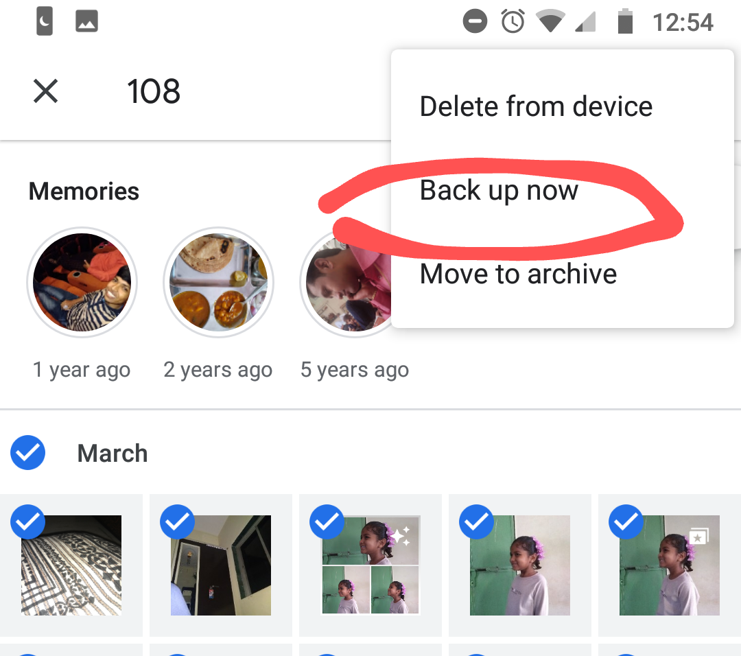 google photos backup stuck desktop