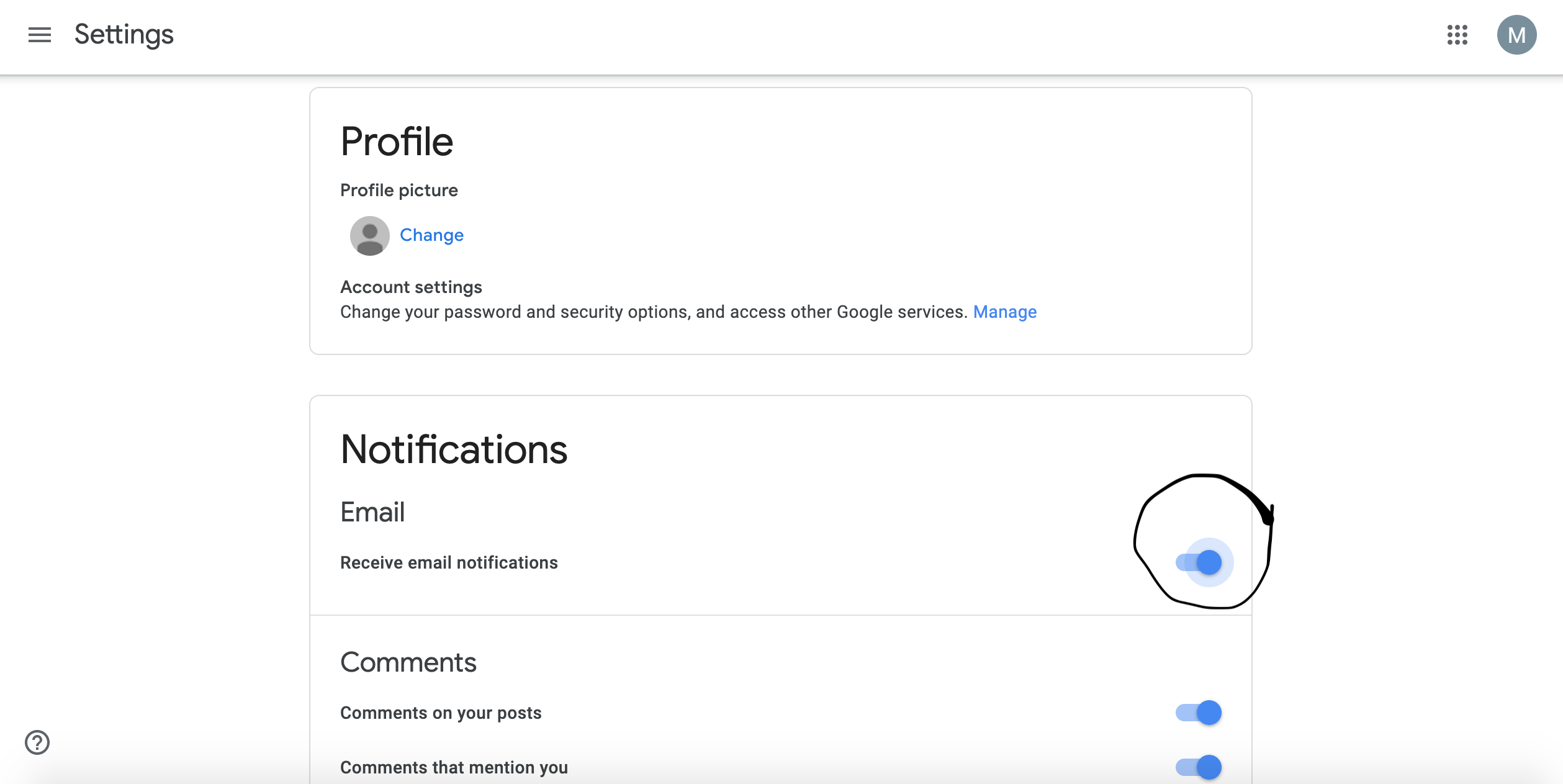 how to turn off email notifications in google classroom