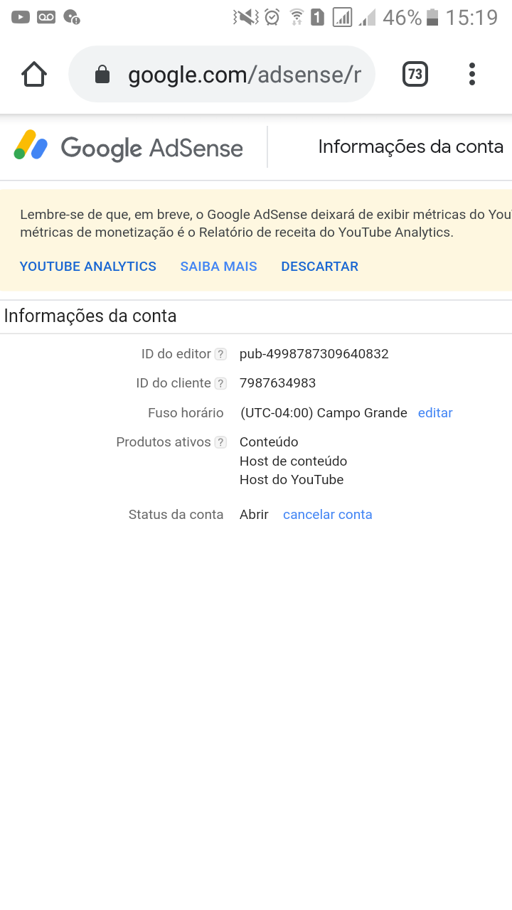 Fui hackeado e tive meu canal de 800 mil inscritos desativado