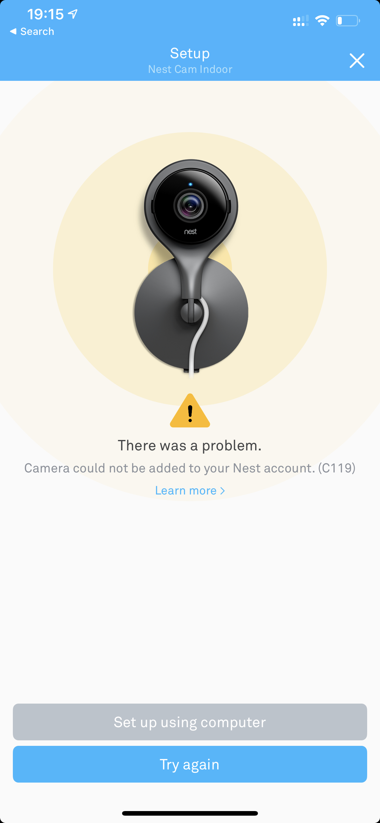 nest camera account