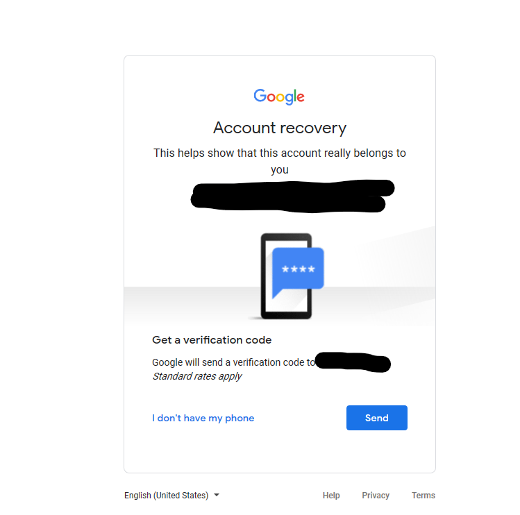 Account Recovery for Google account not working after many attempts