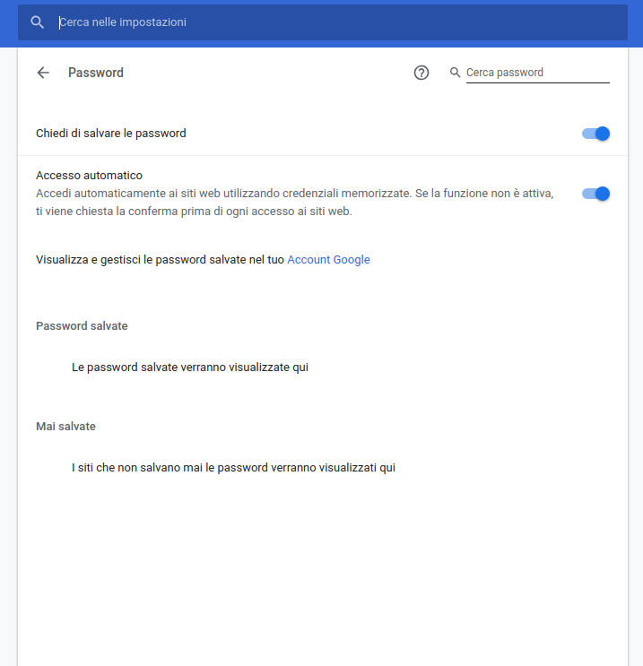 google chrome passwords missing