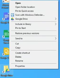 google drive icon not showing in taskbar