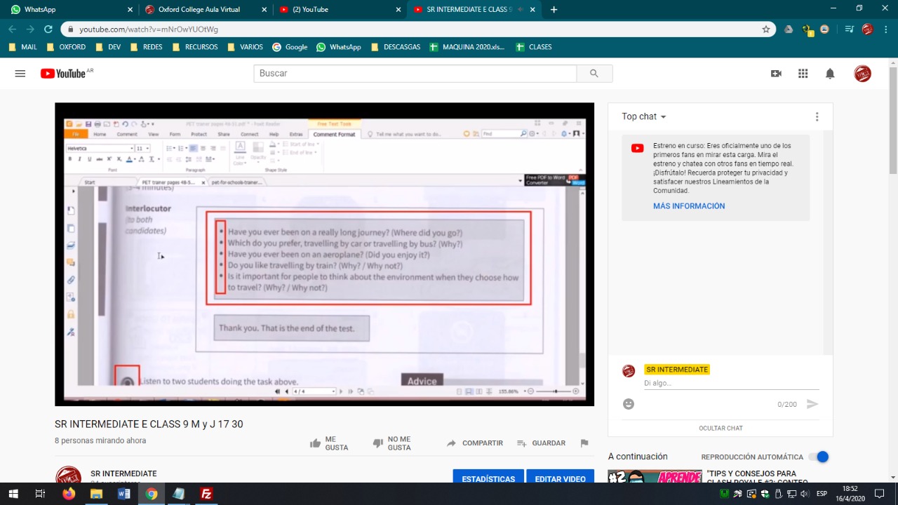 No puedo ver el chat de un video en vivo, pero sí me deja escribir y el  resto ve lo que escribo... - Comunidad de YouTube