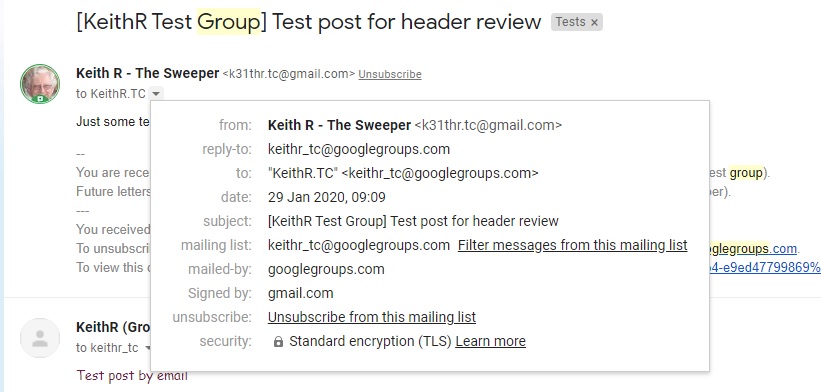 Google Groups - Use your Google Group as an email list