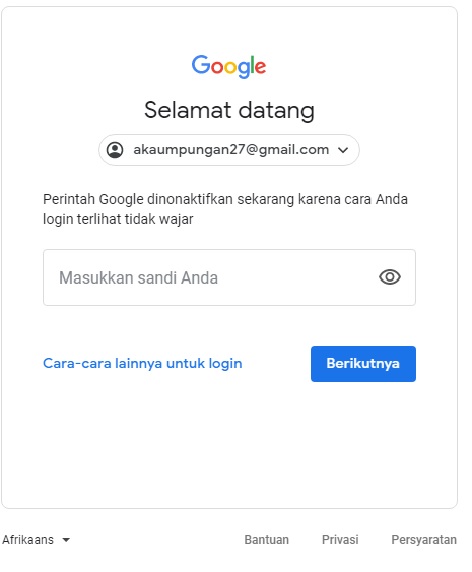 Apakah Account Sy Di Bawah Ini Dpt Di Akses Kembali Akaumpungan27 Gmail Com Komunitas Akun Google Apakah Account Sy Di Bawah Ini Dpt Di Akses Kembali Akaumpungan27 Gmail Com Komunitas Akun Google