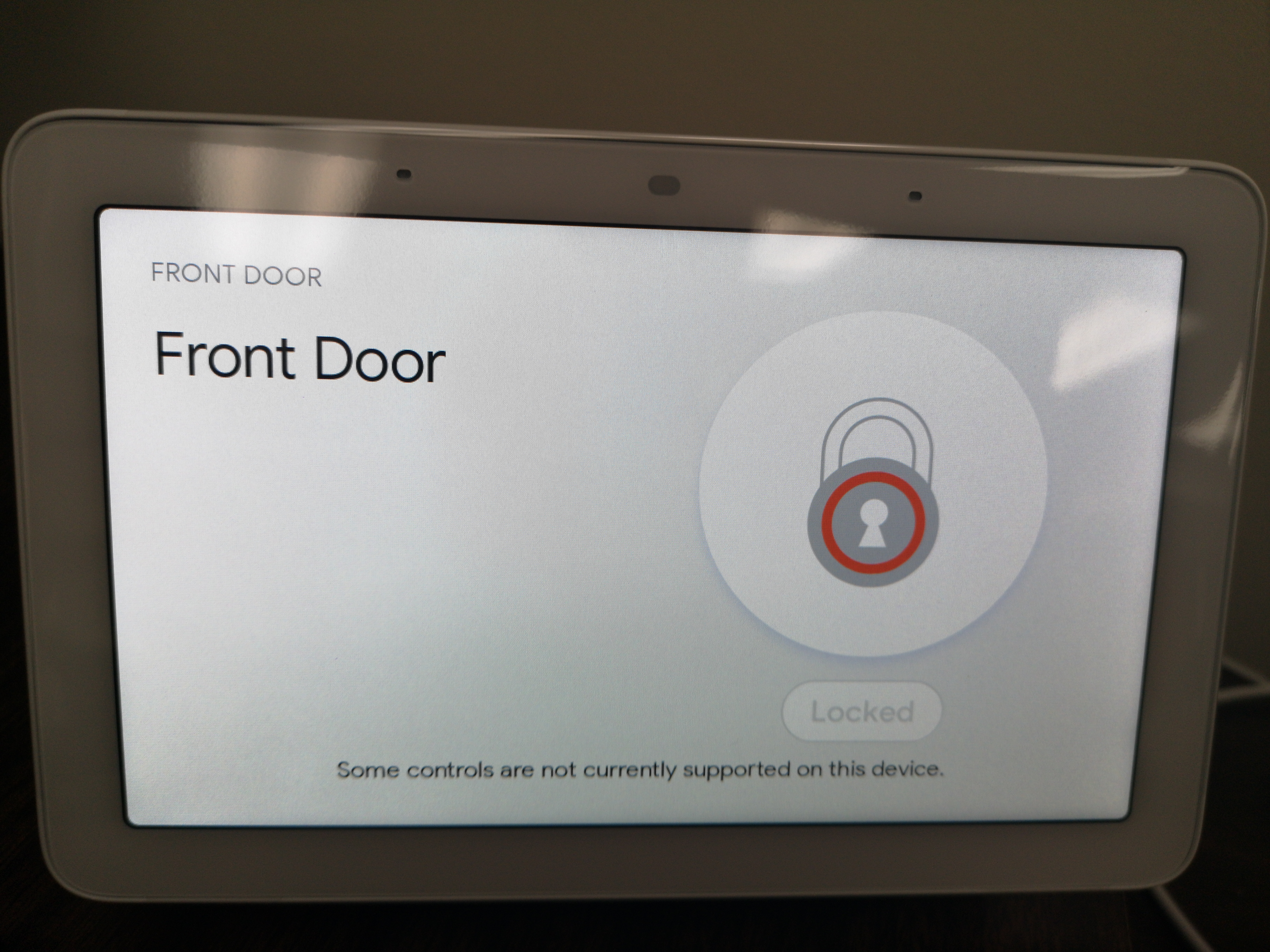 google hub door lock