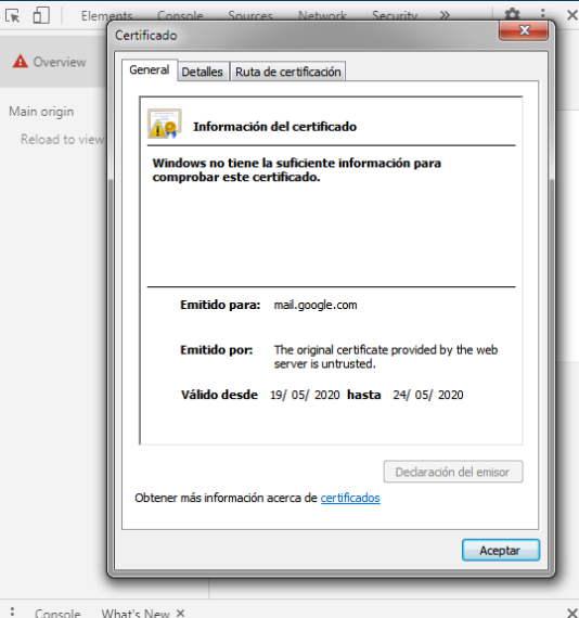 Como soluciono el error."La conexión no es privada" Comunidad de