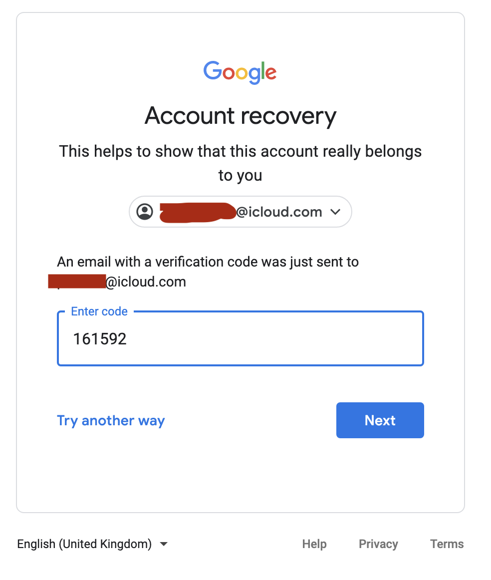 Can t Verify Account Login Google Account Community