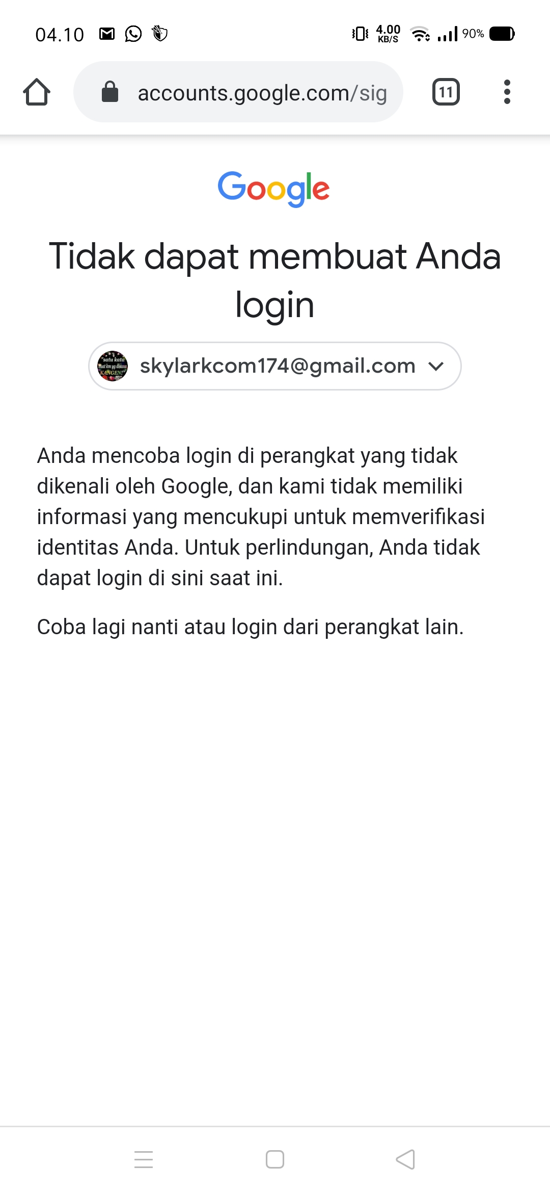 Apa Nama Password Akun Saya Komunitas Akun Google